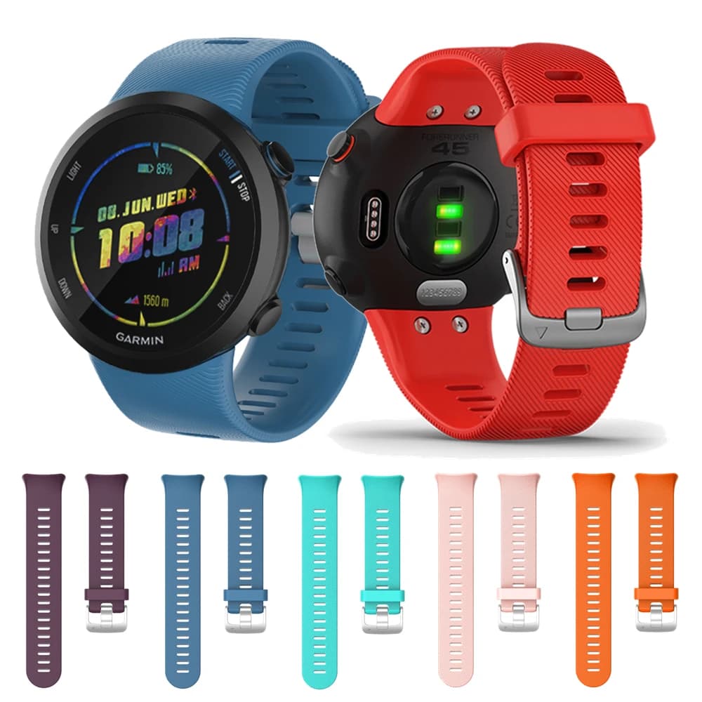 Cinturino da polso di ricambio con cinturino sportivo in silicone per Garmin Forerunner 45s / 45 cinturino intelligente per Forerunner45 45S Correa