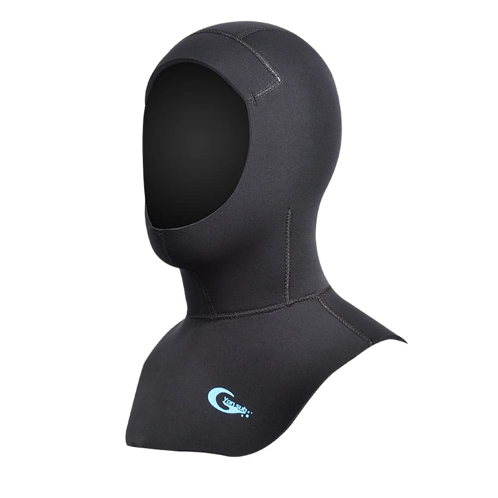 Neoprene cap 3mm 5mm swim hat with shoulder for men woman protect the head Diving Scuba diving fishing hood accessory for helmet Surf