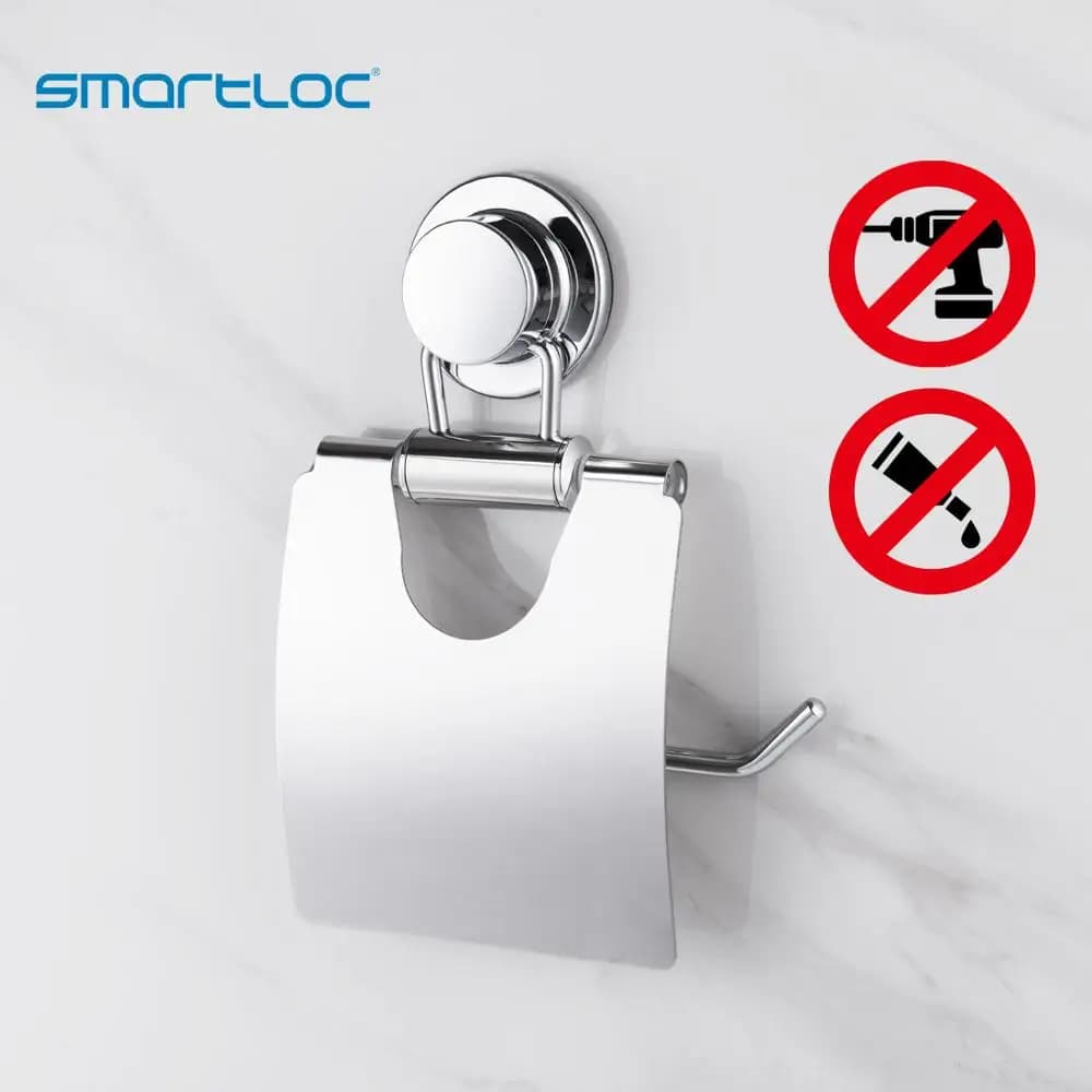 Smartloc ventosa in acciaio inox a parete porta carta Rack WC WC ripiano portaoggetti accessori per il bagno