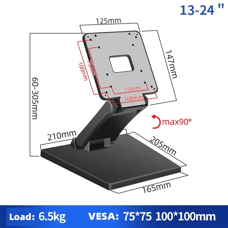 HILLPORT 13-24 inch Hot Sale Lifting Desktop Mounting Bracket Computer Monitor Stand for LCD Display/Computer