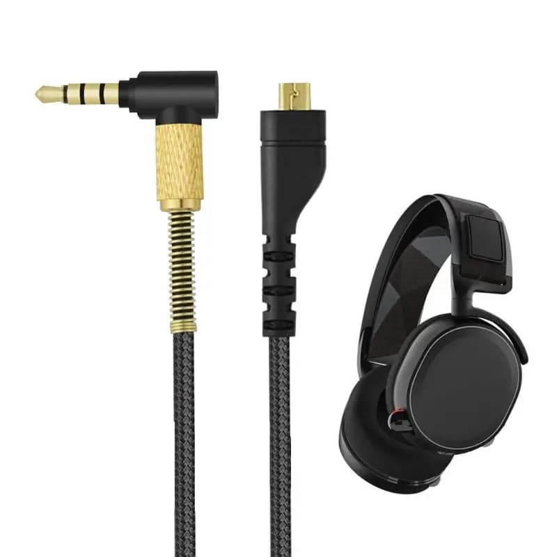 Replacement Stereo Audio Cable Extension Cable Cable for SteelSeries Arctis 3 5 7 9X Pro Gaming Headset Wireless Headphone