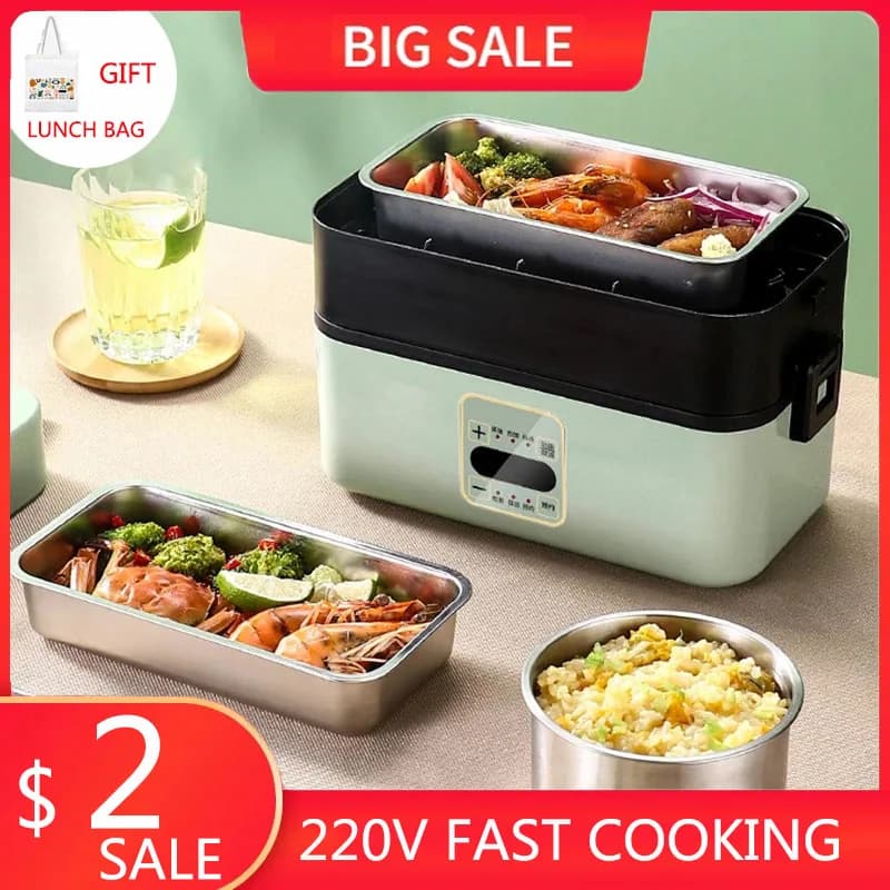 Cucina riscaldamento elettrico Lunch Box riscaldamento pasti conservazione ufficio scuola ristorante cibo scatola fresca contenitore termico Bento
