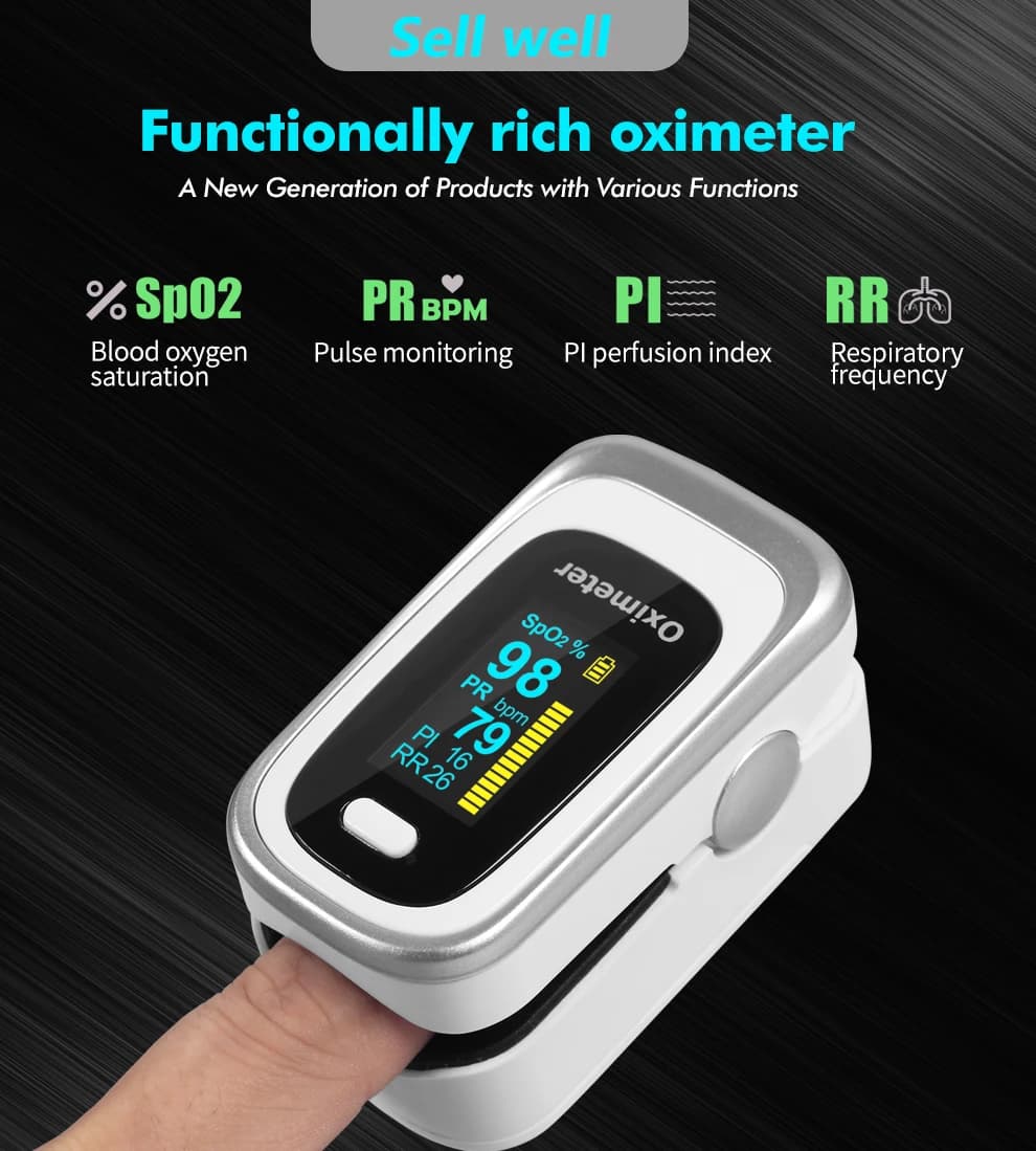 Finger pulse oximeter Digital finger pulse oximeter Oxygen saturation meter in blood Ditus SPO2 PR Cardiofrequencymeter Healthcare