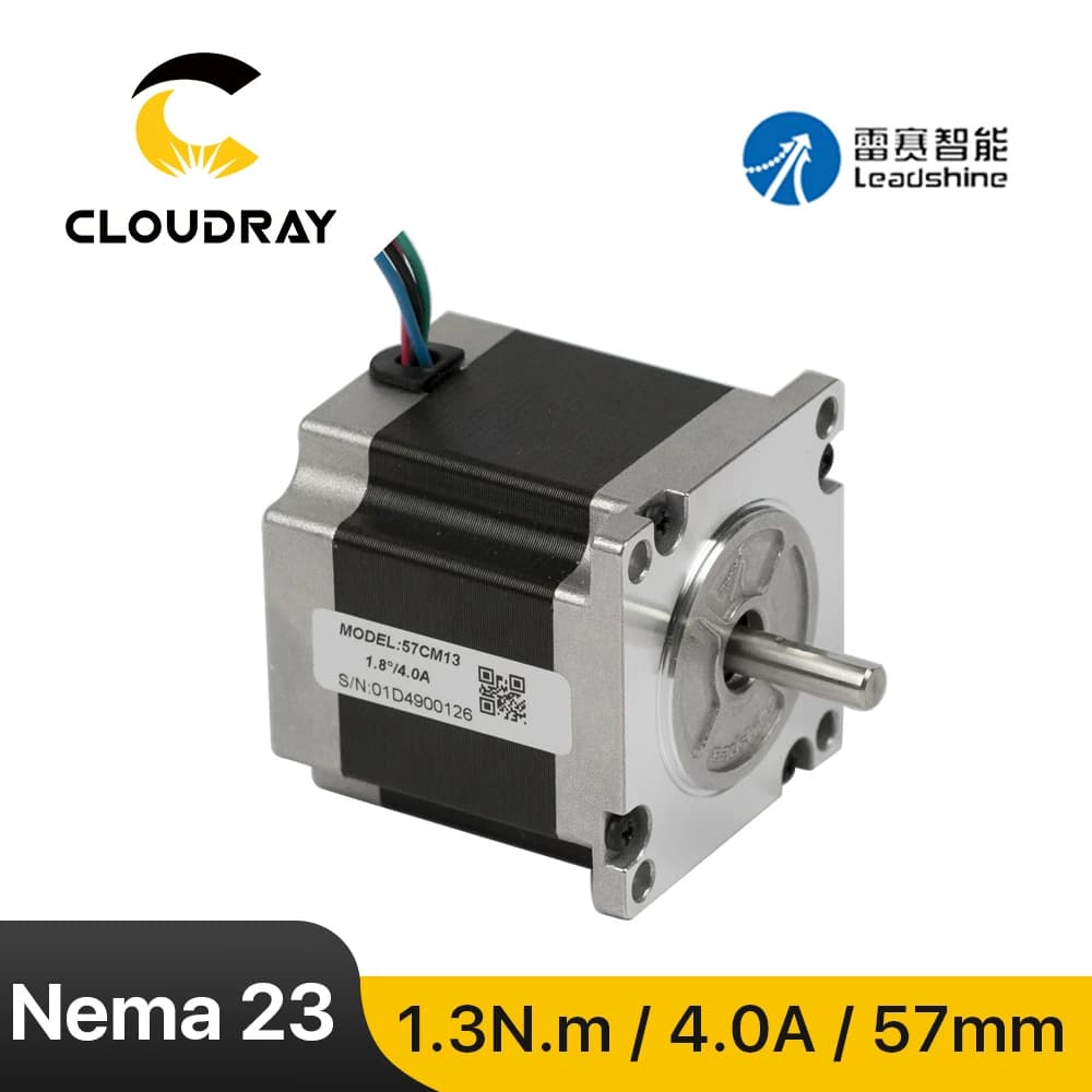 Leadshine Nema 23 motore passo-passo (57CM13)57mm 130Ncm 4A motore passo-passo cavo a 4 derivazioni per stampante 3D CNC XYZ