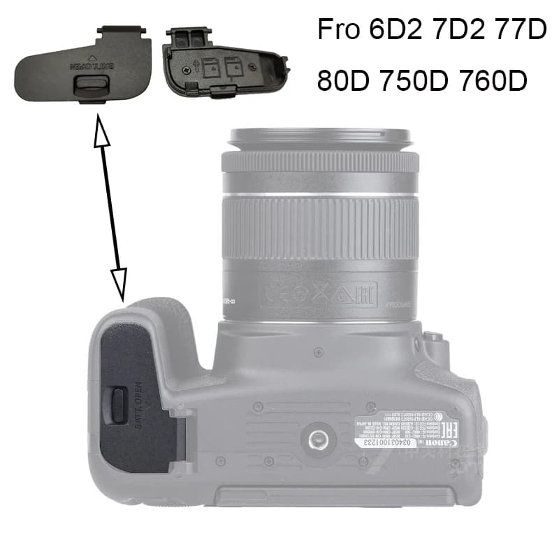 10 pz Nuovo Copri Porta Batteria per canon 5D4 6D2 7D2 77D 800D 750D 760D Riparazione Della Fotocamera