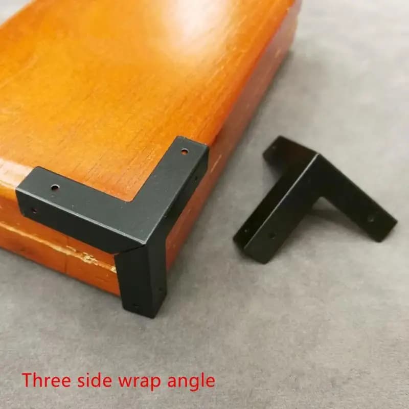 8 pezzi mobili decorativi angolari gioielli antichi regalo scatola di legno piedi gamba protezione angolare custodia retrò bordo copertura di protezione in metallo