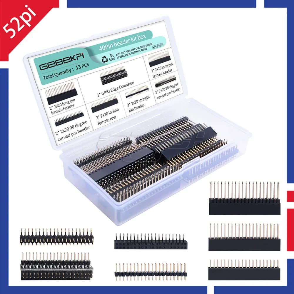 52Pi 13 pz Raspberry Pi GPIO Intestazione GPIO Edge Estensione Singola Fila Connettore Femmina Striscia Per 40Pin Tinker board Jetson Nano