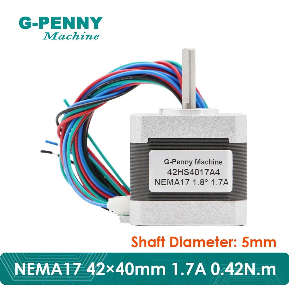 NEMA 17 42x40mm 1.7A 4 transducers 0.42Nm Nema17 1.8deg 60Oz-in step motor for 3D printer For CNC router machine