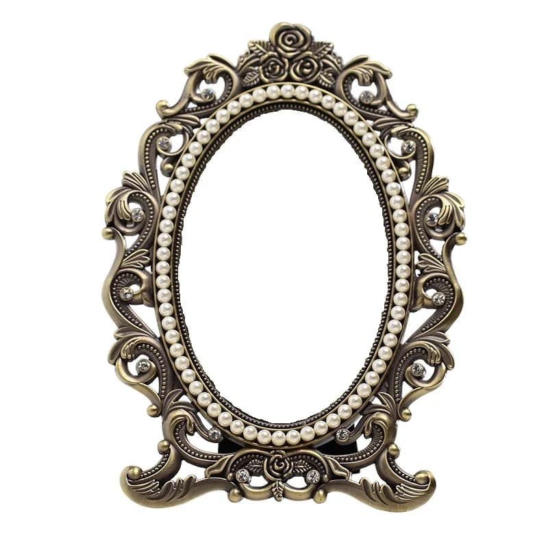 Frame for classic horse photo, metal wedding frame in European style