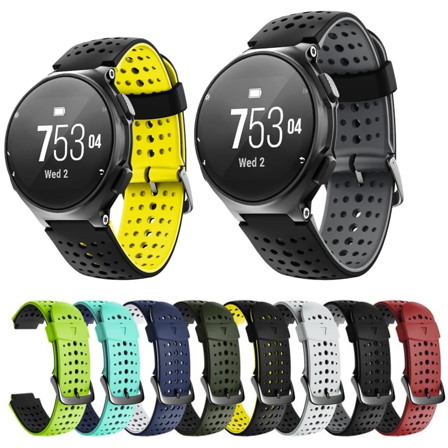 Cinturini per orologi 22mm per Garmin Forerunner 235 230 620 630 735XT 235Lite cinturino sportivo Smartwatch cinturino da polso cinturino in Silicone