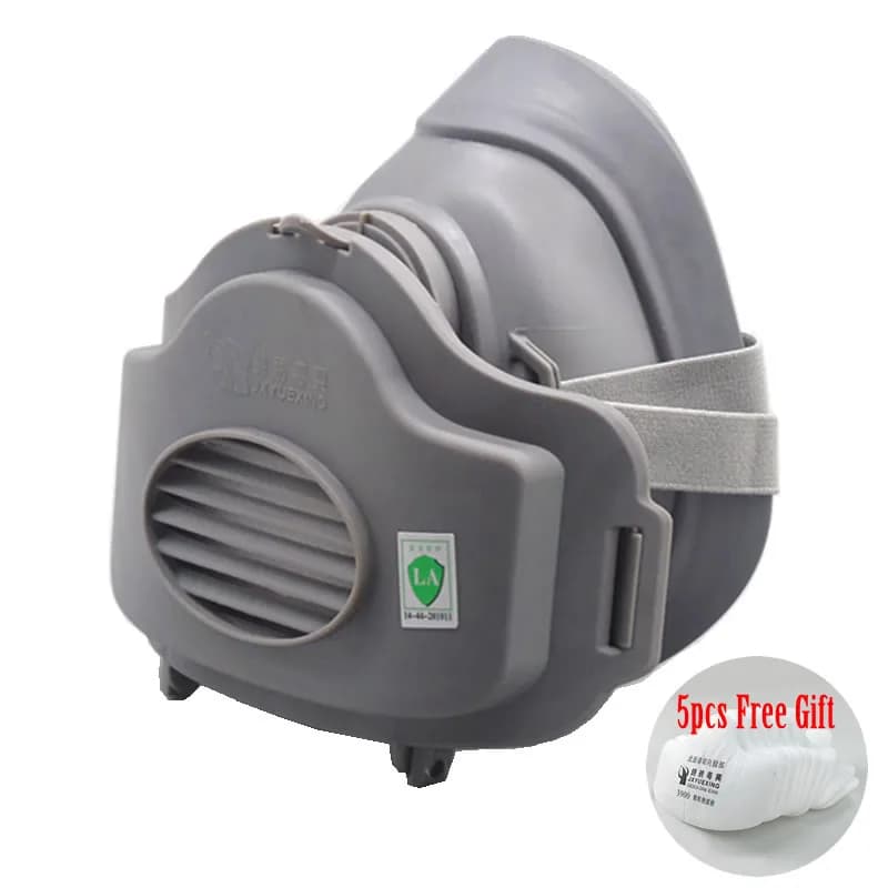 Half Face Dust Mask Breather Dustproof Safety at Work Rubber Mask Cotton filter for home DIY Clean Joiner Manufacturer Polishing