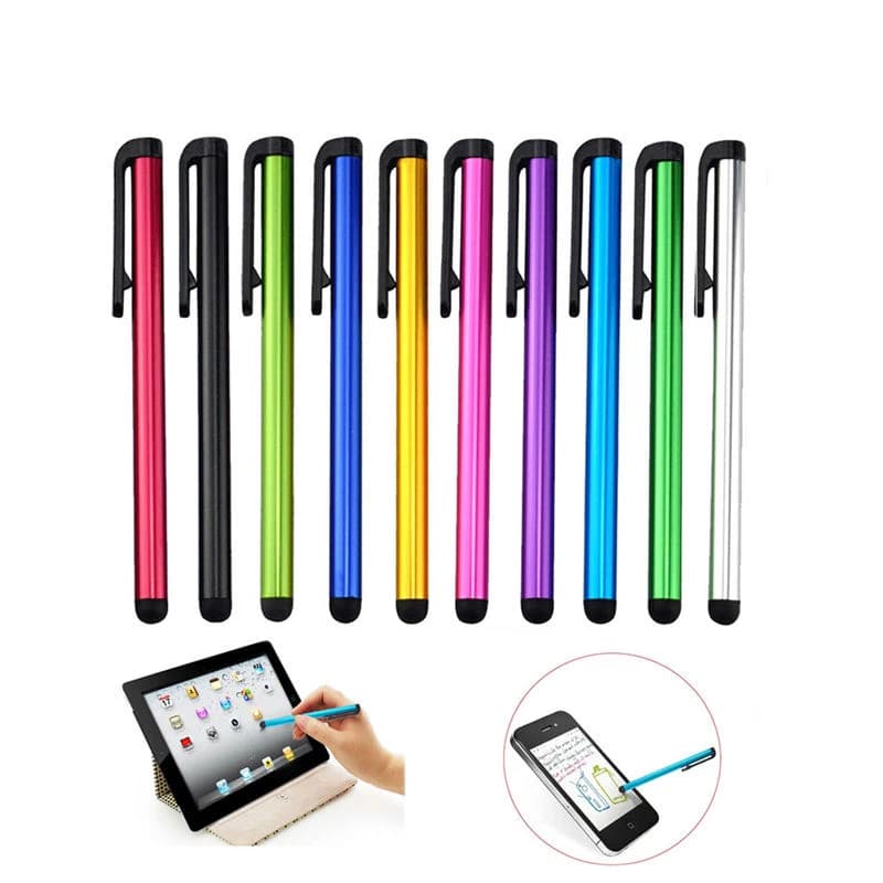 50 pz/lotto logo personalizzato gratuito clip design stilo universale disegno tablet penna touch schermo capacitivo per telefono Android mobile