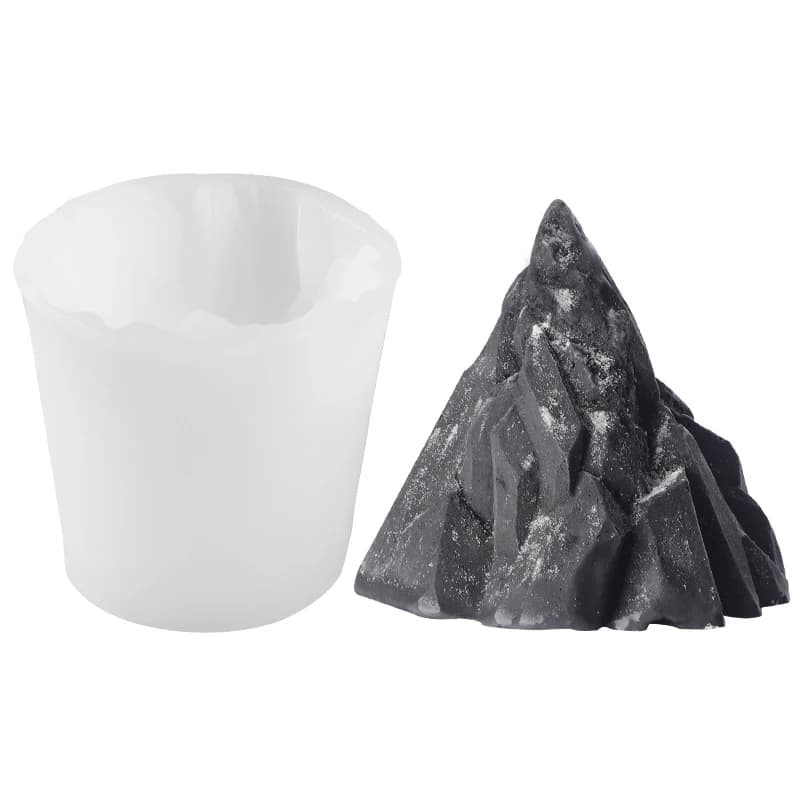 Mousse francese Stampo per ghiaccio Iceberg Materiale in silicone Resistente alle alte e basse temperature Morbido Facile da rimuovere