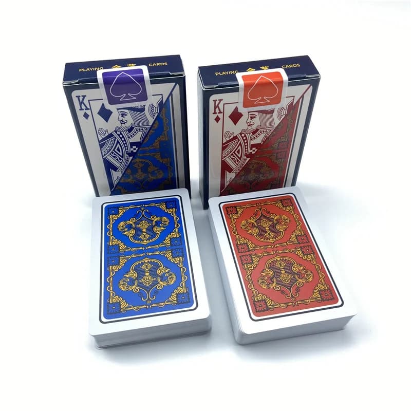 Nuove Carte da Gioco in Plastica Impermeabili Texas Hold'em, 2 Carte in PVC, 2,28*3,46 Pollici, per Giochi da Tavolo