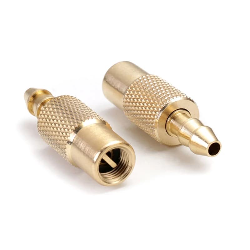Compressore d in ottone Pneumatico chiuso Blocco resistente Ugello gonfiaggio per pneumatici per auto Adattatore Mandrino Testa convertitore rapido