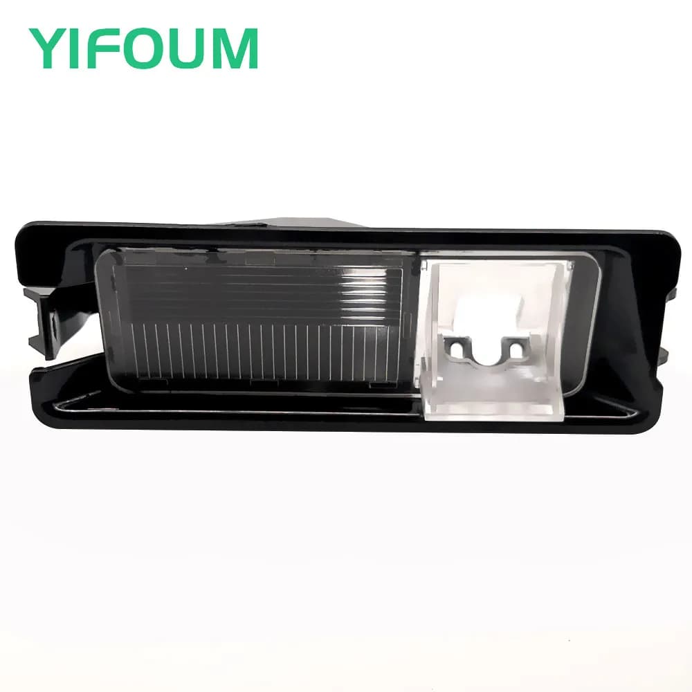 YIFOUM Staffa per telecamera posteriore per auto Supporto per alloggiamento luce targa per Nissan March Micra/Renault Logan Sandero Stepway
