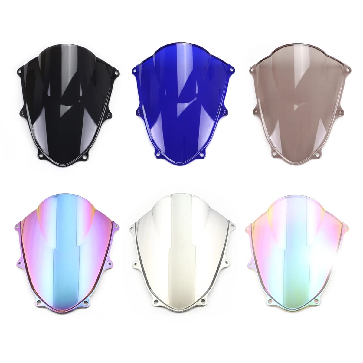 Per Suzuki GSXR1000 GSXR1000R K17 2017-2025 Parabrezza Parabrezza Deflettore Doppia Bolla 2018 2019 2020 2021 2022 2023 2024