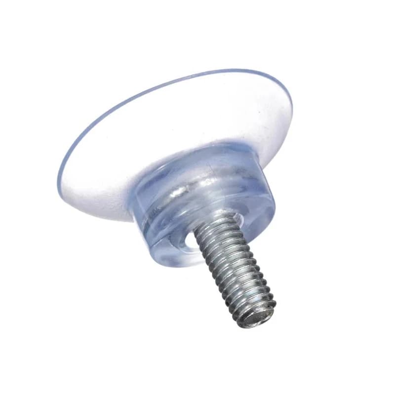 10 pezzi M6 M8 Vite ventosa in pvc Ventosa trasparente Ganci in plastica per tavolino in vetro Top da tavolo Strumento di archiviazione