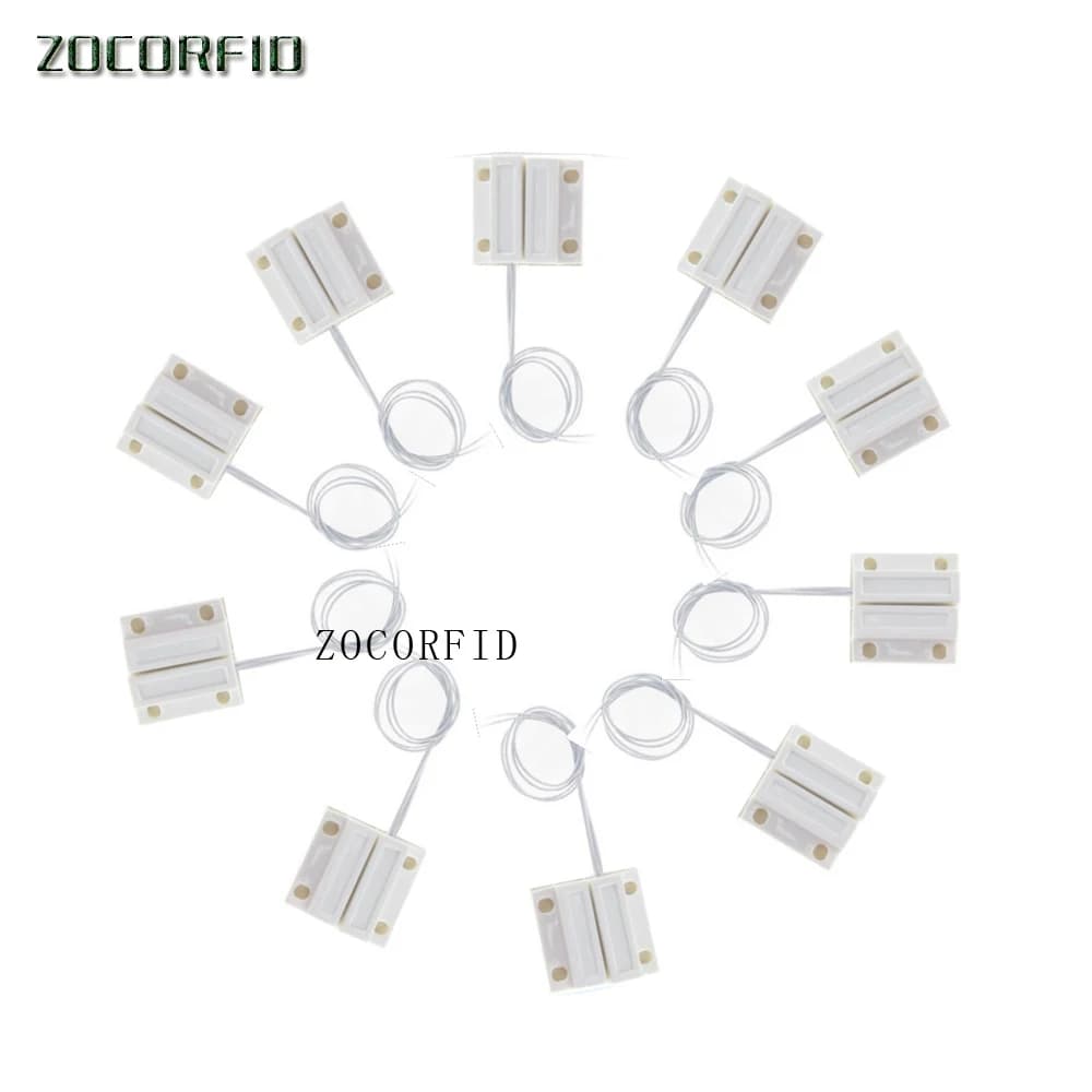 50 pz/lotto MC-38 Porta Finestra Contatti di Sicurezza Reed Magnetico Interruttore A Molla Allarme Normale Chiuso Viti Stile Tipo NC