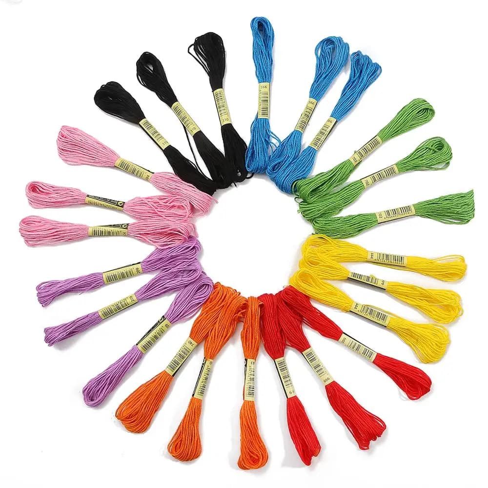 5/10pcs Multicolor Fili E Cotoni Per Ricamo Punto Croce Filati di Cotone Per Cucire Matasse Filo da Ricamo Ramo Fili E Cotoni Per Ricamo Matassa Kit di Cucito FAI Da TE strumento