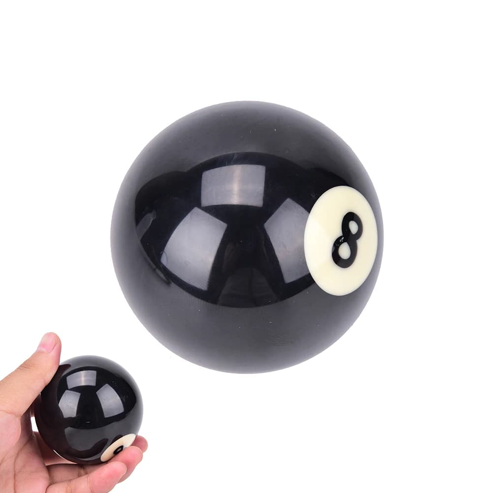 EIGHT BALL Palline da biliardo standard regolari nere a 8 sfere EA14 # 8 Sostituzione palline da biliardo 52,5/57,2 mm