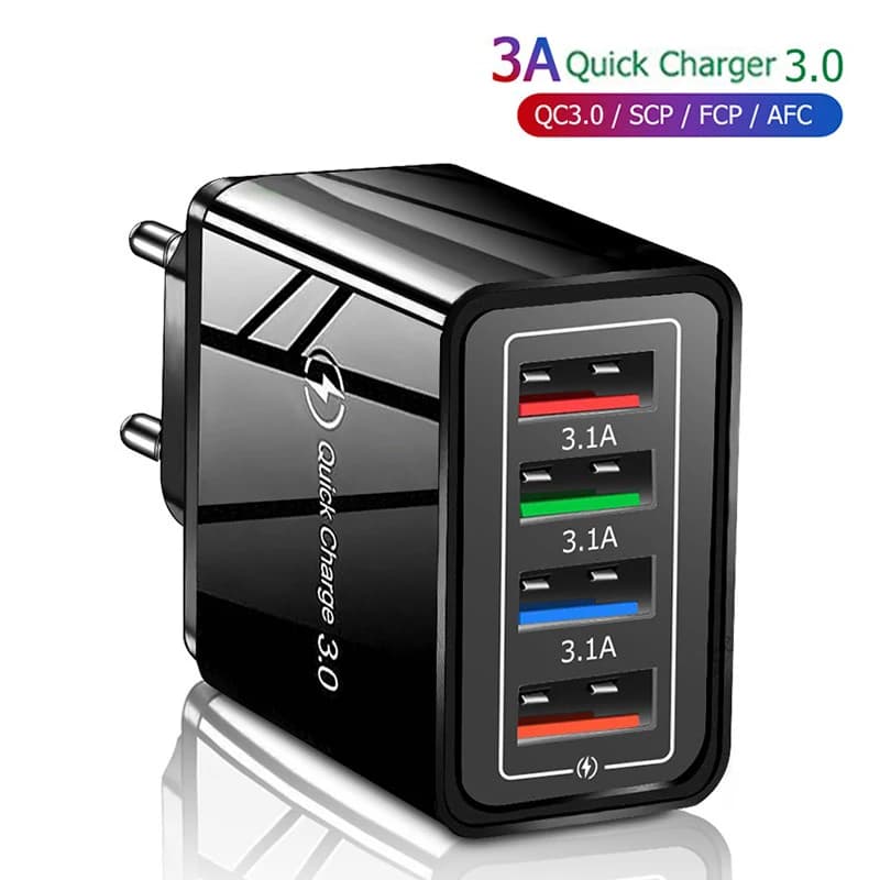 Ricarica rapida 3.0 caricabatterie da parete ricarica rapida per Samsung S21 S20 S10 S9 S8 spina Xiaomi OPPO Huawei adattatore per caricabatterie per telefono iPhone