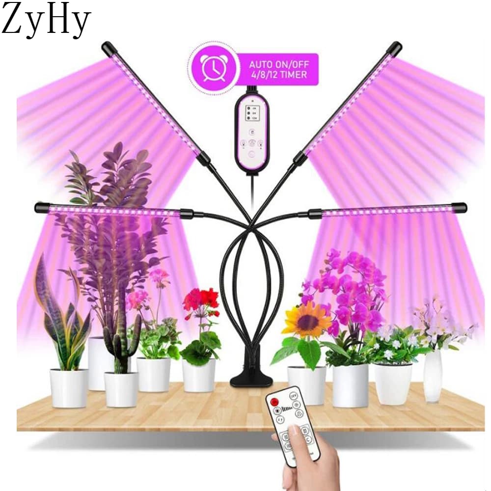 LED Plant Growing Light With Time Dimmable Remote Control Waterproof USB Full Spectrum of Light for Indoor Flower VEG Seed