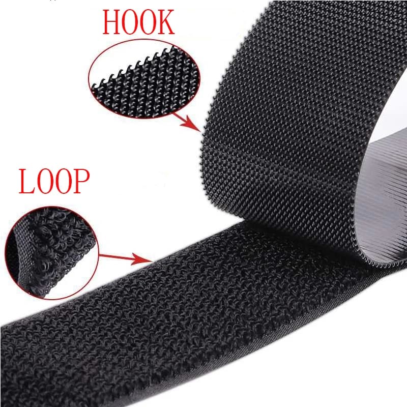 1 metro/paia cucire su forte nastro con gancio e anello nastri di fissaggio in tessuto di nylon retro non adesivo per forniture fai da te accessori per cucire