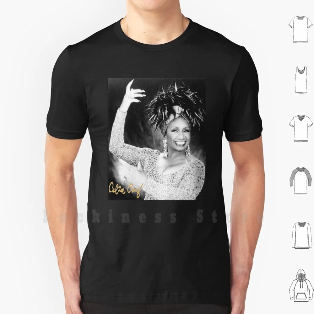 Celia T Shirt DIY 100% Cotton 6xl Celia Cruz Salsa Music Latin Cuban Cuba Popular Pop Culture Trend Trending Dance Singer