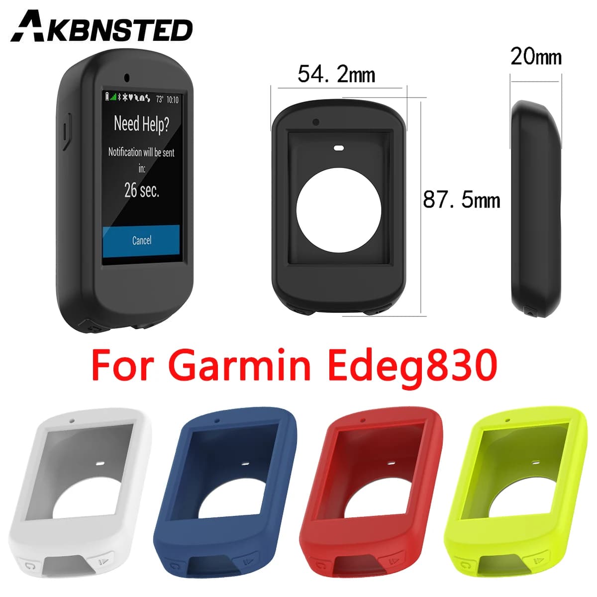AKBNSTED Custodia protettiva per schermo in silicone TPU per Garmin Edeg 830 Smart Watch Custodia per orologio di ricambio portatile Accessori