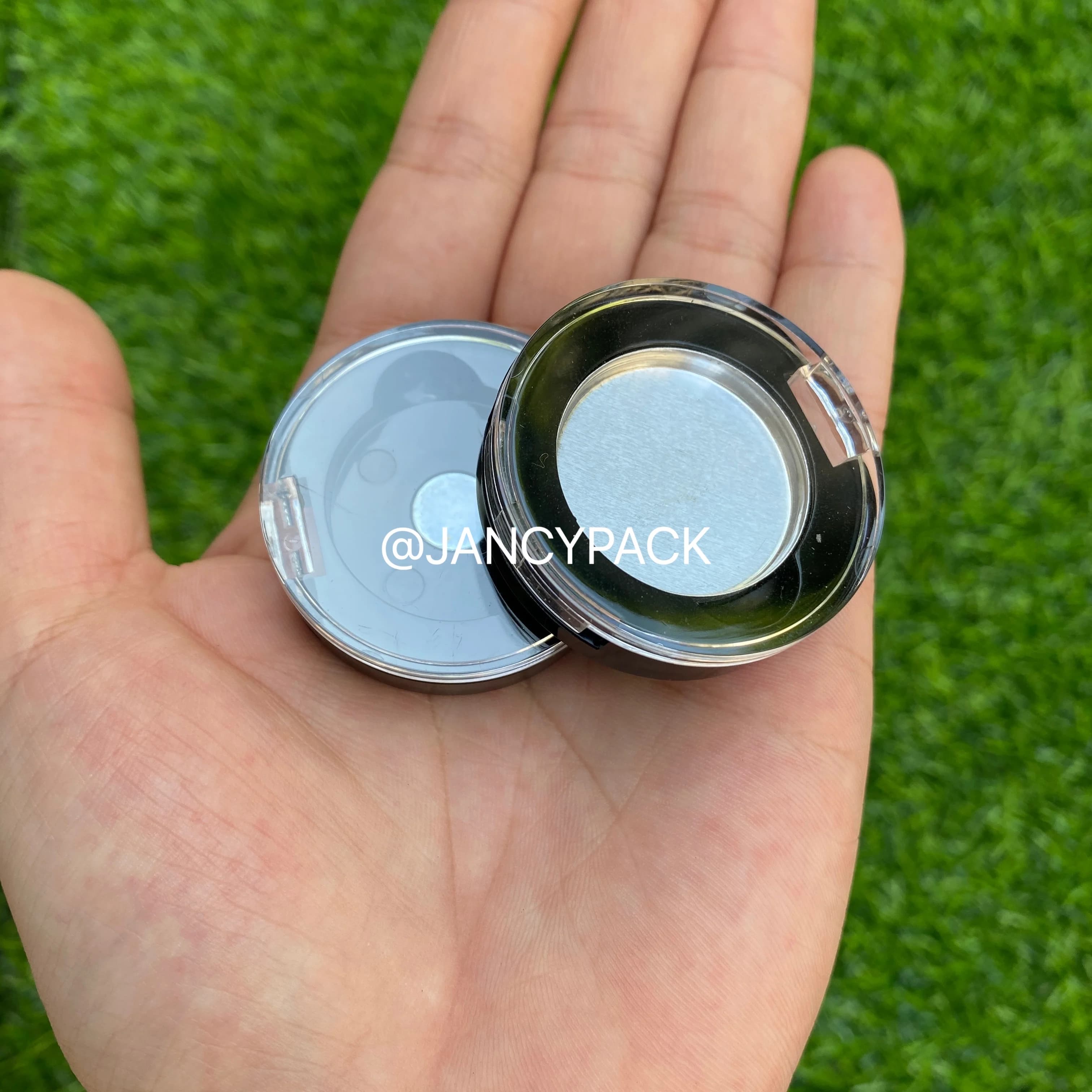 Magnetic palette Empty palette for make-up for shading Transparent cover Cosmetic powder Round shape Empty packing compact