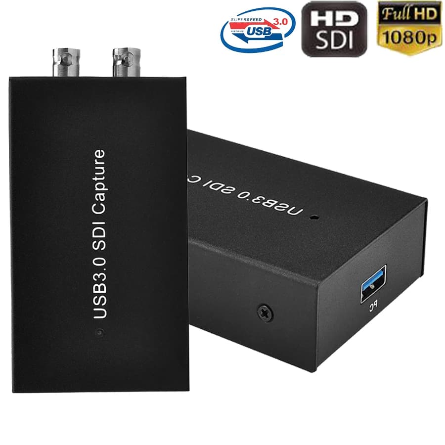 Ezcap 262 Registratore Video USB SDI 1080P 60fps, Scheda di Acquisizione Video da SDI a USB 3.0 per Mac, Windows, Linux, Live Streaming