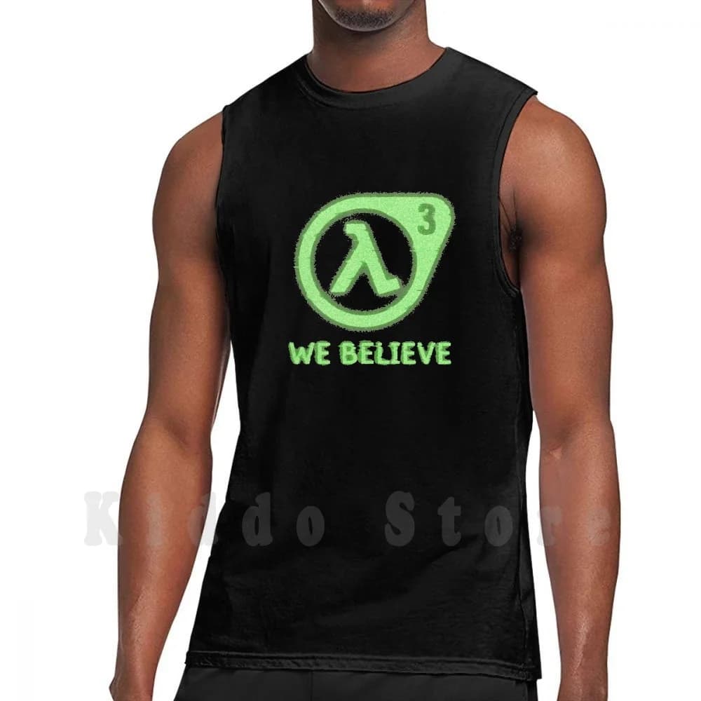 Canotte e gilet senza maniche Half Life 3, Half Life, Half Live, Half Life 3, Half Life Believe, We Believe, Valve