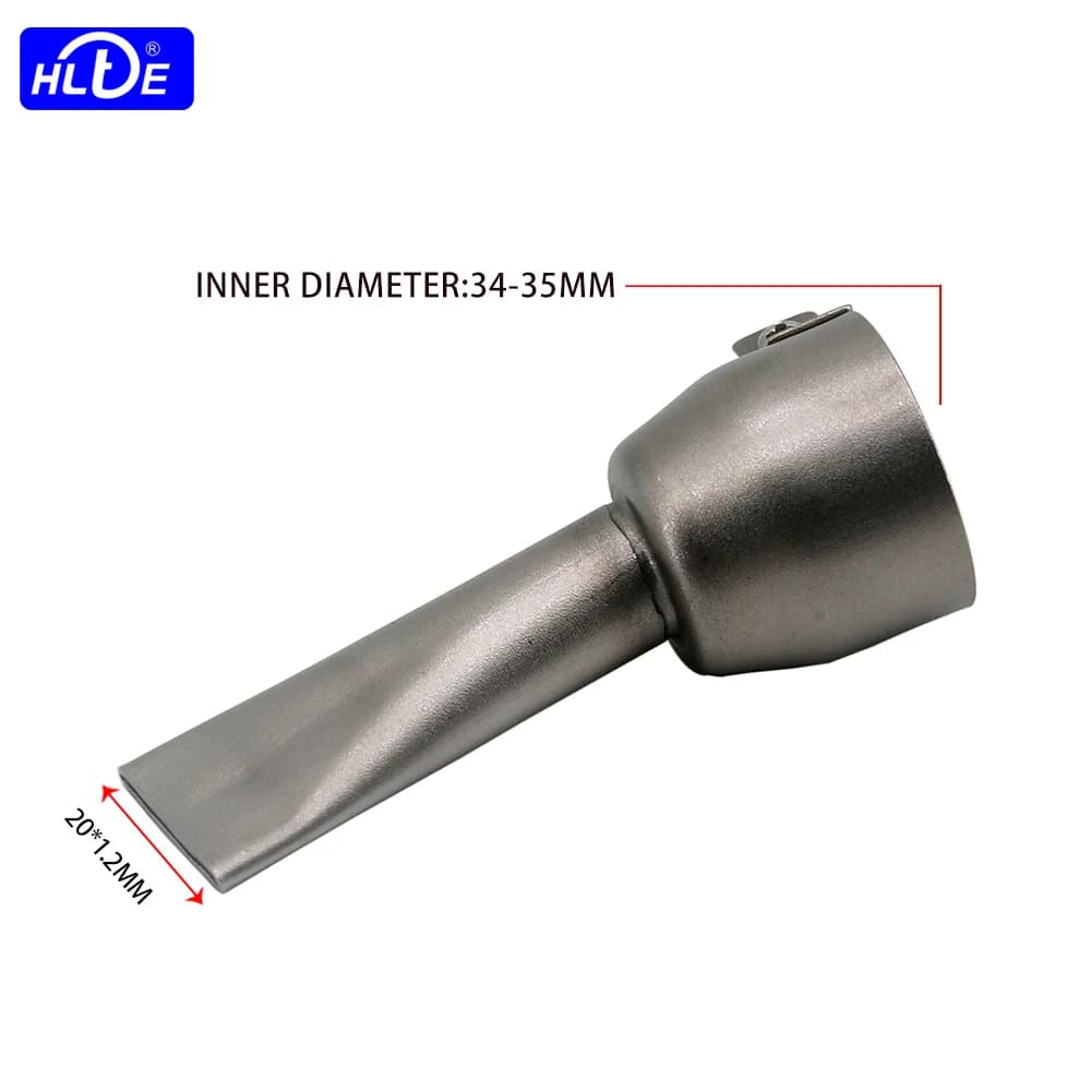 Pistola per Saldatura Plastica 2000W con Ugello Piatto da 20MM - Saldatore ad Aria Calda ad Alta Potenza per Riparazioni PVC/Acrilico, Include Accessori Ugello