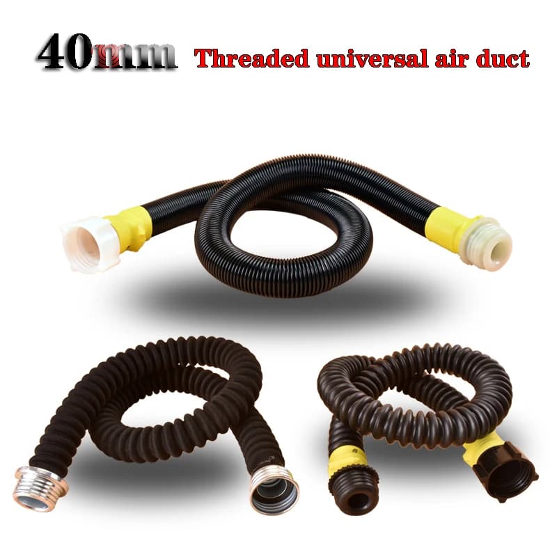 nuovo filtro maschera antigas 40mm lunghezza del tubo di respirazione 0,65/1/1,3 m respiratore universale ondulazione delle vie aeree tubo di ossigeno morbido compressivo