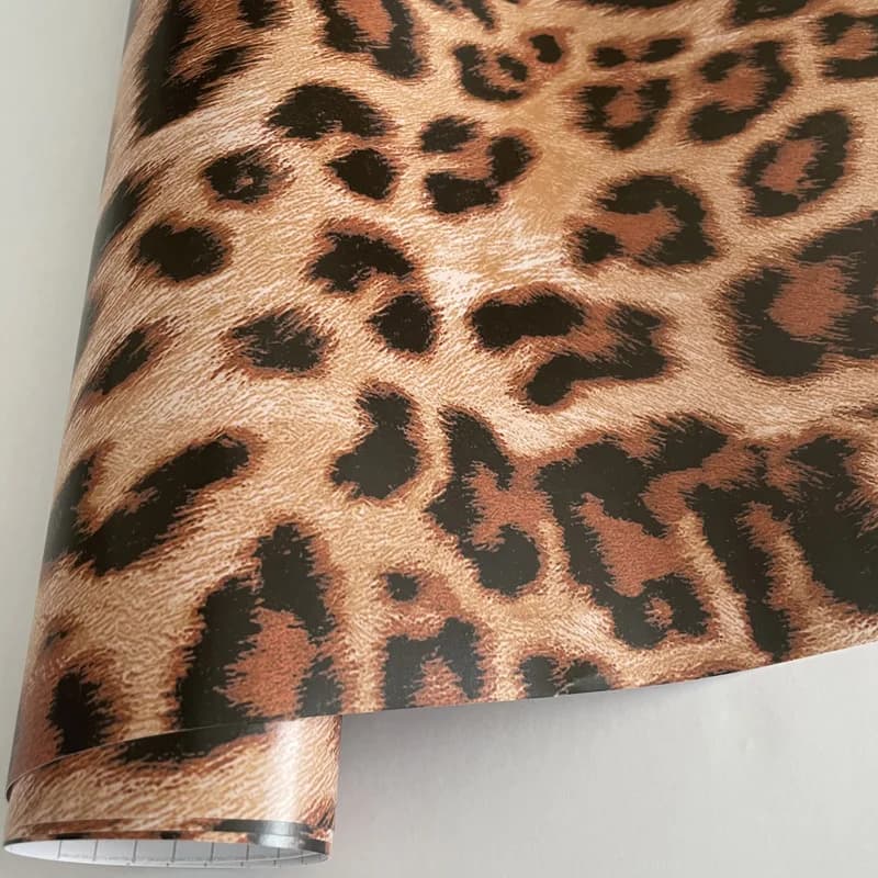 Camouflage Leopard Print Vinyl Film Roll Self Adhesive Decal Sticker DIY Motorbike Scooter Skateboard Car Wrapping Foil