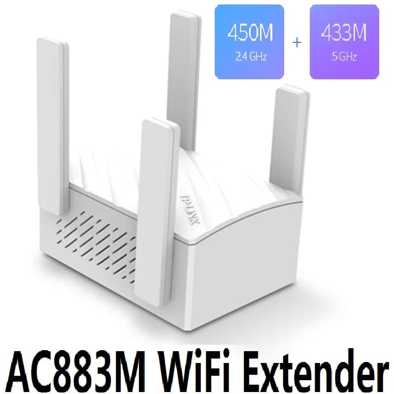 4 Antenna 2.4 5GHz 11ac 883Mbps WiFi Wireless Extender ripetitore Booster AP miglioramento Mobile WiFi Hotspot amplificatore di segnale WiFi