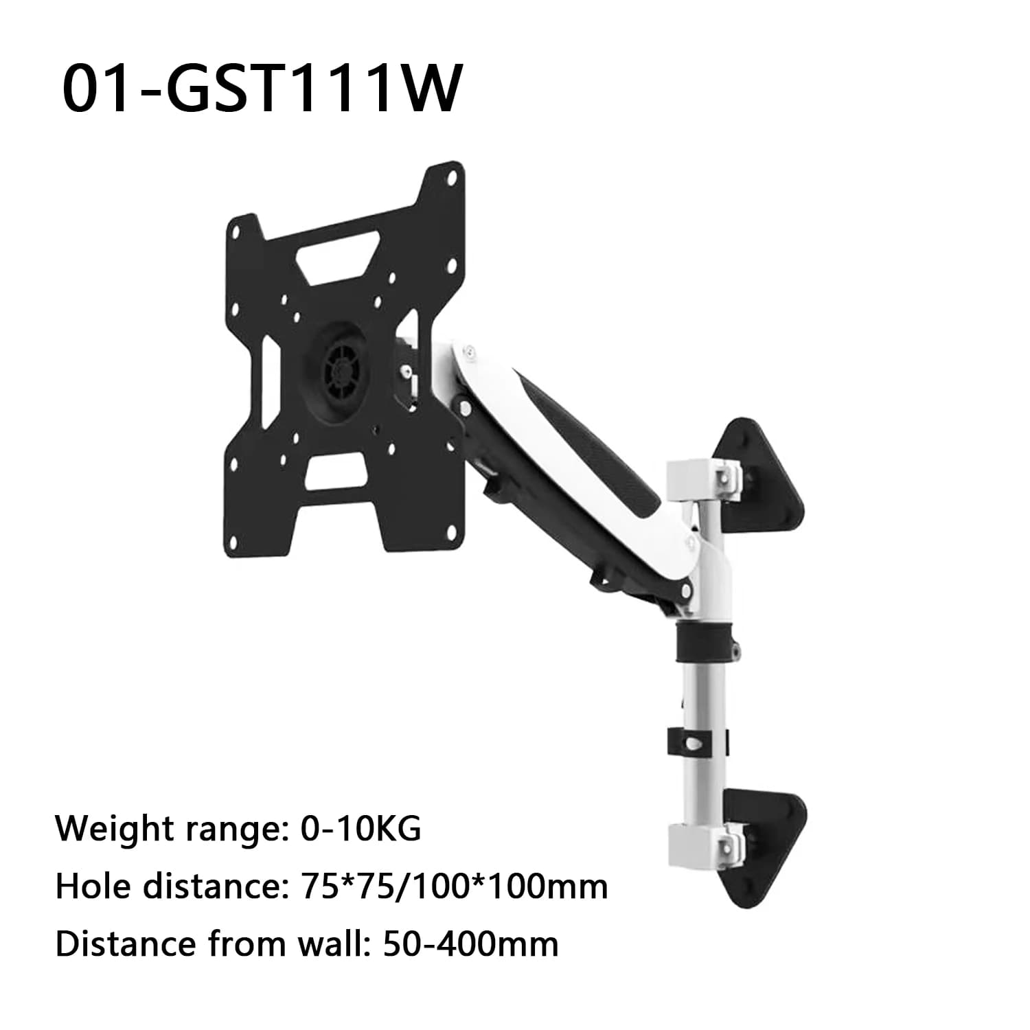 Universal Computer Installation Brace LCD Monitor Table Stand with Wall Mounted Bracket Clasp for All-in-one PC