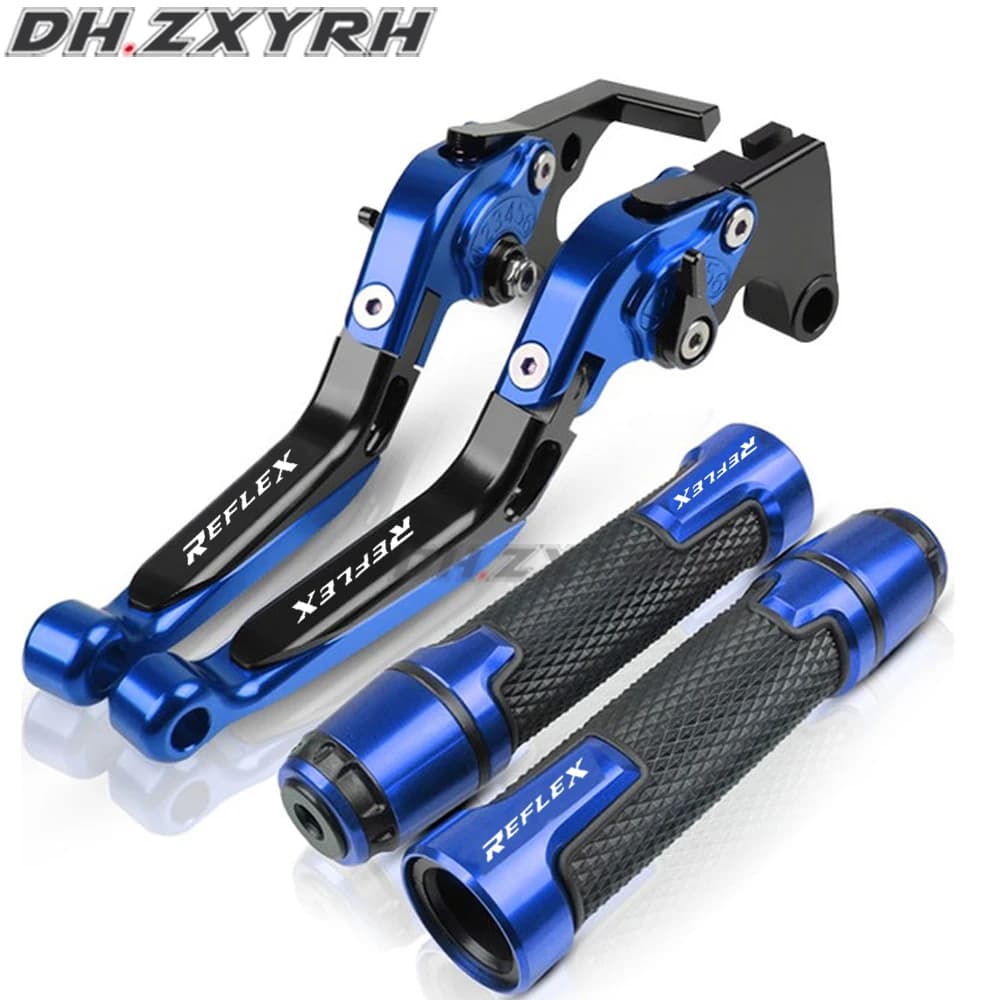 Front Rear Brake Lever Handbar Grips for HONDA NSS250 Reflex FORZA300 FJS400 FSC600 Silver Wing NC700D Motorcycle Scissors Shape