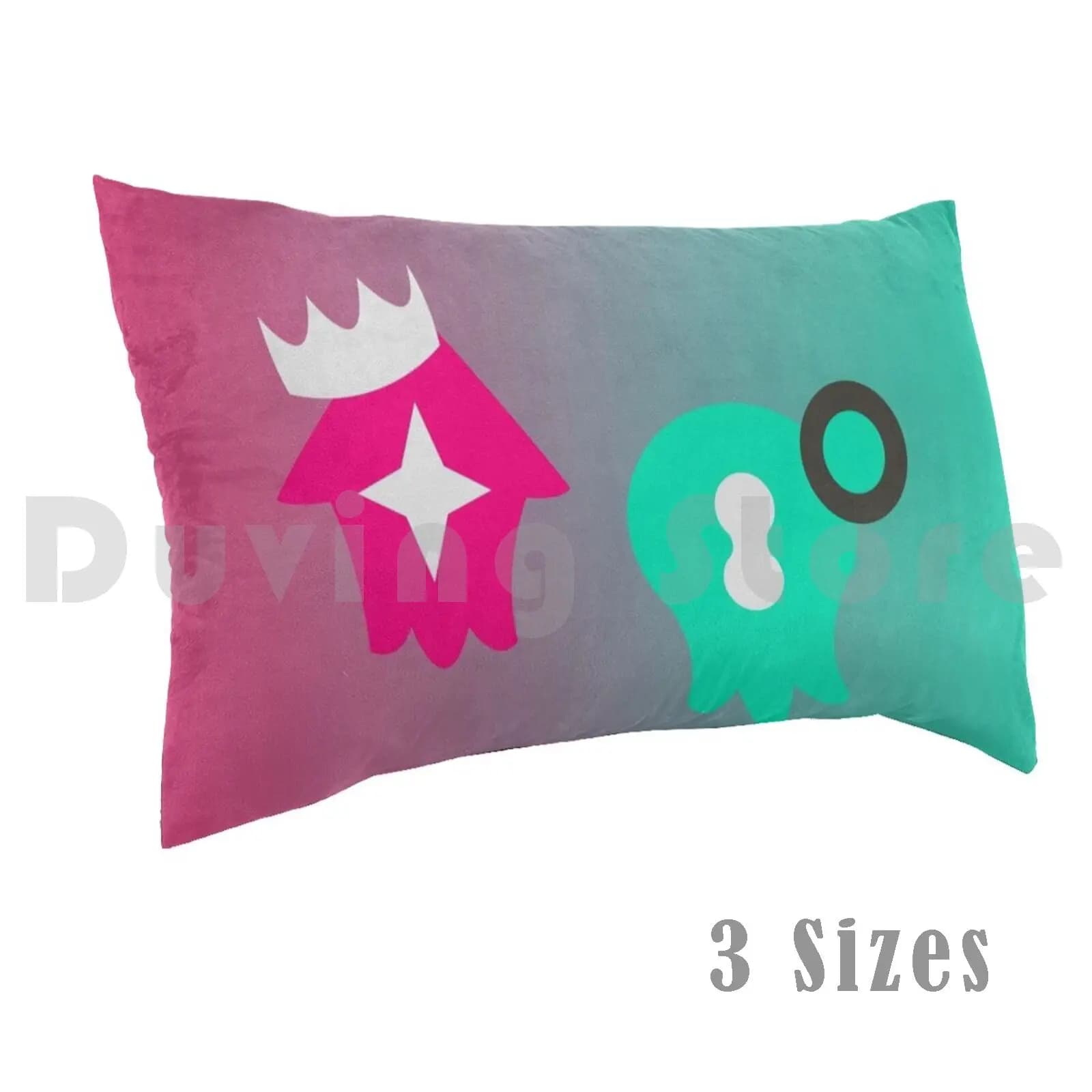 Federa per cuscino Pearl & Marina Symbol-Splatoon 2 stampata 50x75 Inkling Callie Marie Octopus Squid Kid Wii U