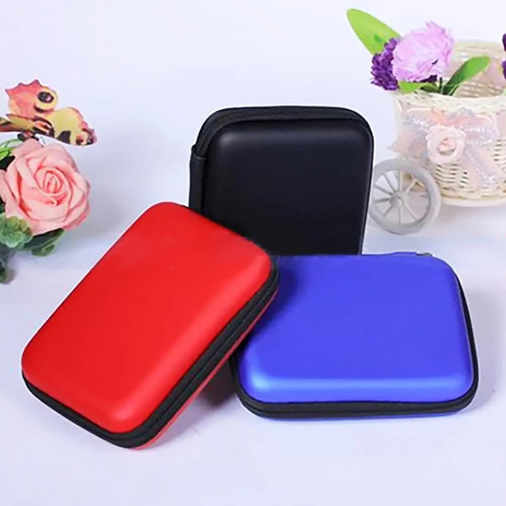 Custodia protettiva per disco rigido esterno USB da 2,5 pollici Mini custodia con cerniera Borsa per HDD Custodia per disco rigido esterno