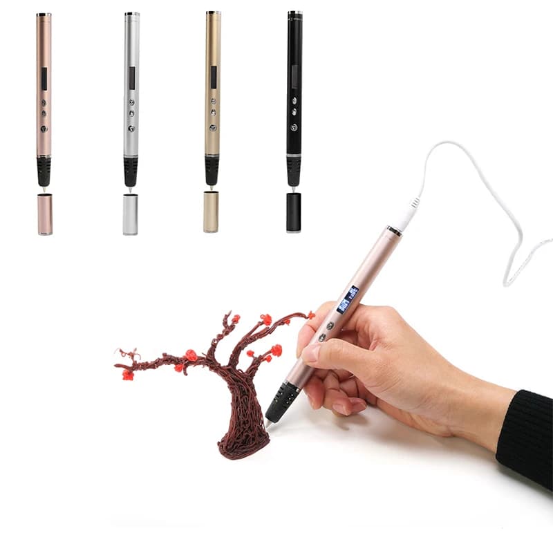 PLA 1.75mm 3D Filament Pen 3D Printing Pen 3D Drawing Pens DIY-T-T-Series OLED Educational Children's Birthday Gift