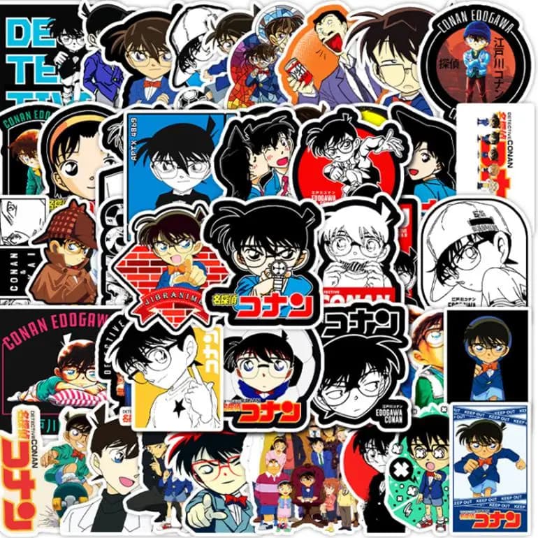 10/30/50pcs Anime Detective Conan Graffiti Fai da te Auto Bici Skateboard Valigia da viaggio Telefono Laptop Bagagli Adesivi Cute Kids