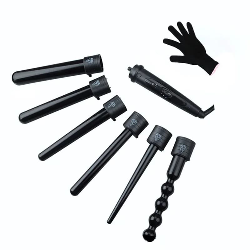 Interchangeable Electric Sprinkler Iron 6 in1 Quick Heating PTC Ceramic Tormalina Aluminum Foil Harness Tool