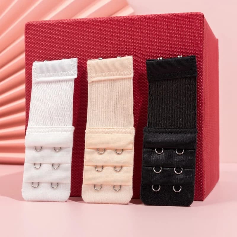 Estensore del reggiseno a 2 ganci per estensione del reggiseno elastico da donna gancio Clip Expander fibbia della cintura regolabile Intimates 1/4 pezzi
