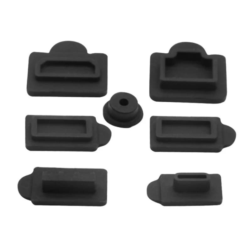 Silicone Dust Plugs Lan Type-C USB Dock Shell Dust Plugs For PS5 Game Console Dust Plug Accessories