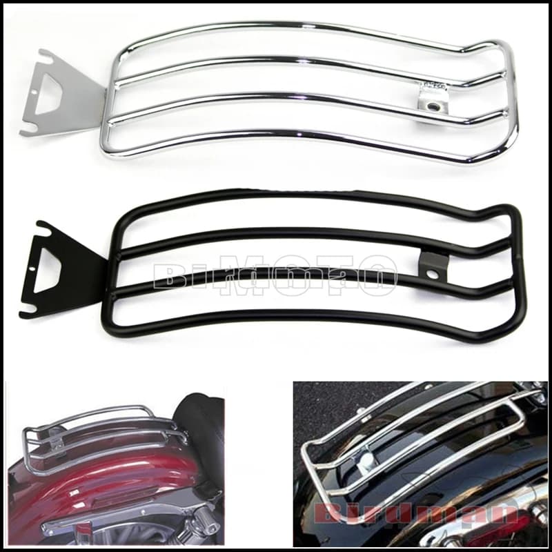 Moto Parafango Posteriore Portapacchi Mensola di Supporto Carrier Per Harley Softail Road King Touring FLHX FLHT FLHR 1998-2004