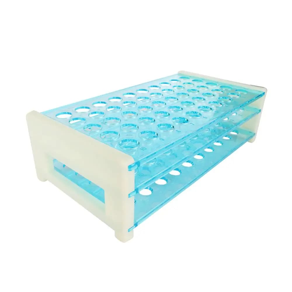 Supporto per provette centrifuga in plastica da 50 fori da 13 mm Supporto per rack per provette per provette Attrezzatura da laboratorio per forniture scolastiche da laboratorio