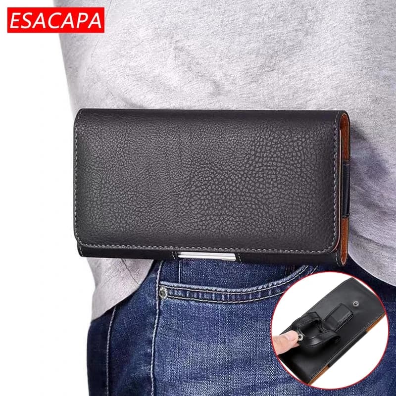 Custodia con clip da cintura Marsupio in pelle per Xiaomi POCO M3 Pro F3 M4 X4 NFC Custodia per telefono Fondina Flip Cover per Redmi Note 11 10 Pro Max