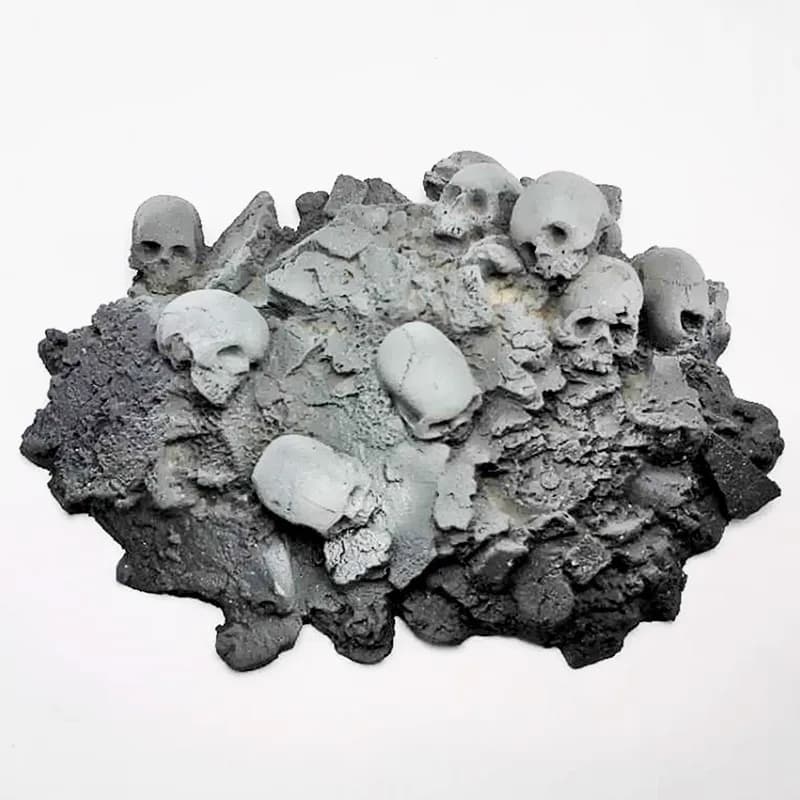 Silicone mold Halloween skull pile diy resin, plaster model suitable for kitchen baking cake decoration tool